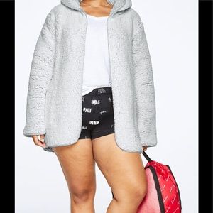 Pink Victoria’s Secret Sherpa Cardigan Gift Set NWT